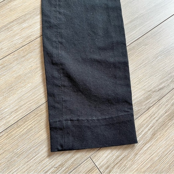 COS Black Pull On Trousers, Slim Fit Straight Leg Elasticized Waist, Size 6 - Picture 3 of 10